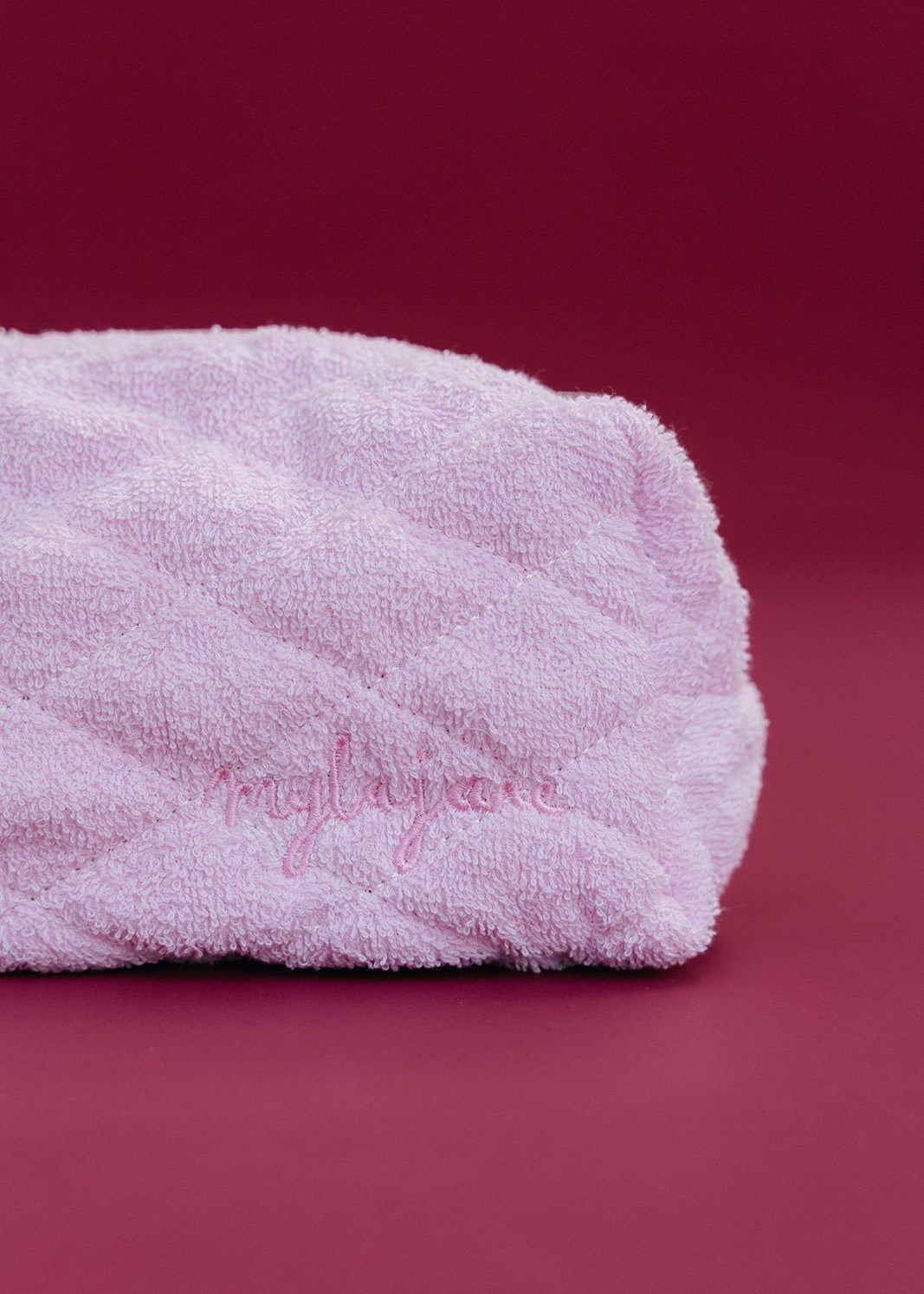 Pink Terry/Cherry Gingham Cosmetic Bag - MYLA JANE
