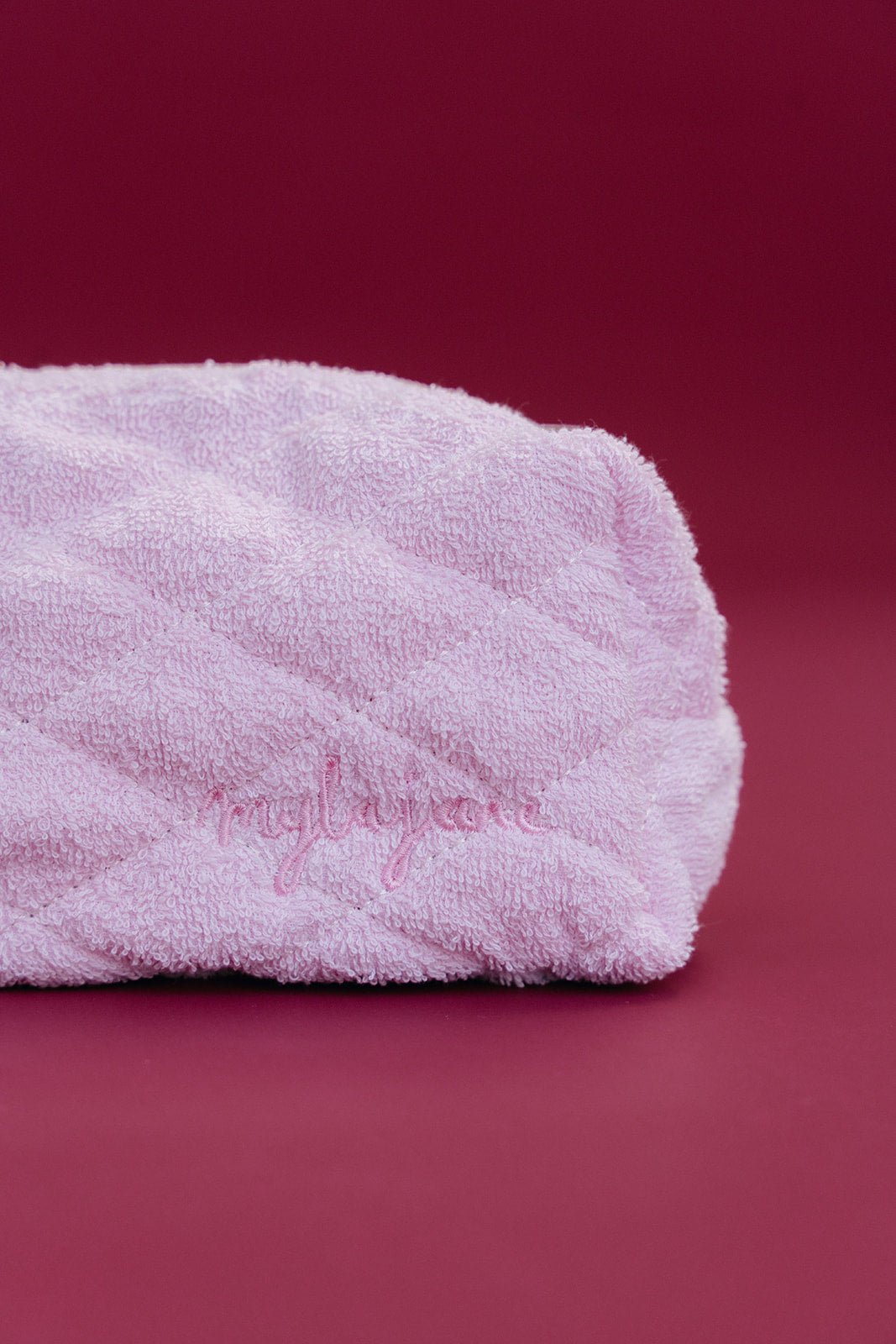 Pink Terry/Cherry Gingham Cosmetic Bag - MYLA JANE