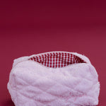 Pink Terry/Cherry Gingham Cosmetic Bag - MYLA JANE