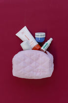 Pink Terry/Cherry Gingham Cosmetic Bag - MYLA JANE