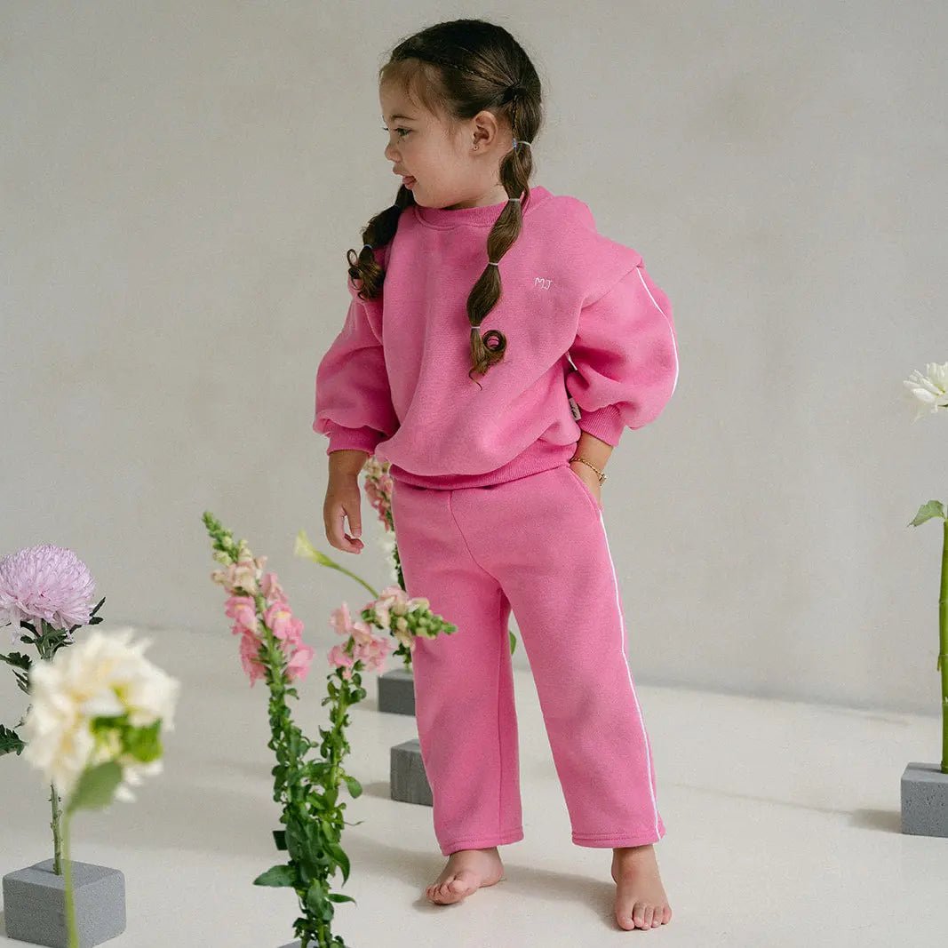 MJ Panel Tracksuit - Raspberry - MYLA JANE