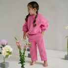 MJ Panel Tracksuit - Raspberry - MYLA JANE