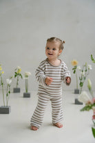 Stripe Knit Pants - Stone - MYLA JANE