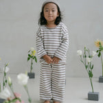 Stripe Knit Jumper - Stone - MYLA JANE