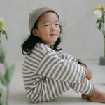 Stripe Knit Jumper - Stone - MYLA JANE