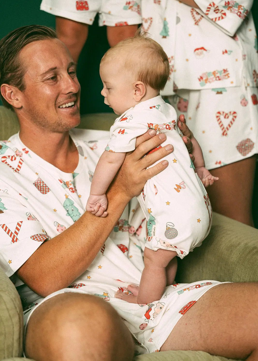 Merry & Bright - Baby Organic Cotton Romper - MYLA JANE