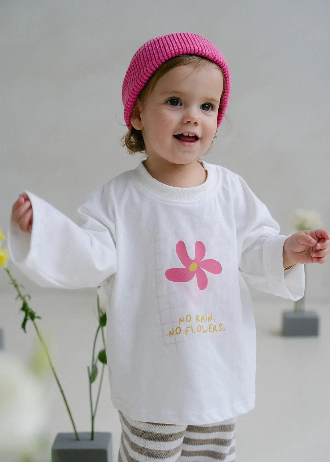 Flôwers Longsleeve - Raspberry - MYLA JANE