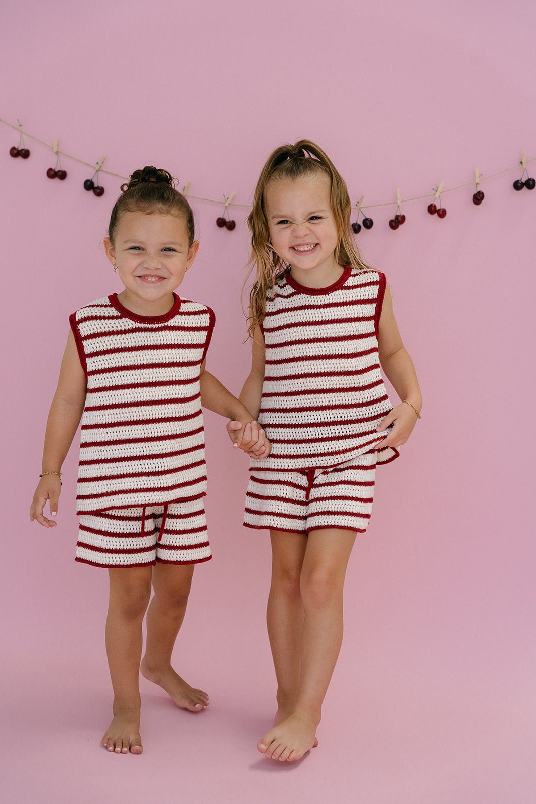 Cherry Crochet Set - Red/Cream - MYLA JANE