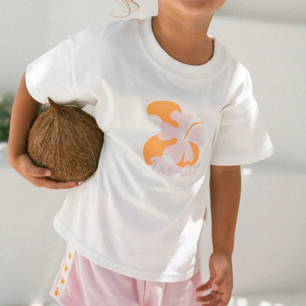 Tropics Tee - Hibiscus - MYLA JANE
