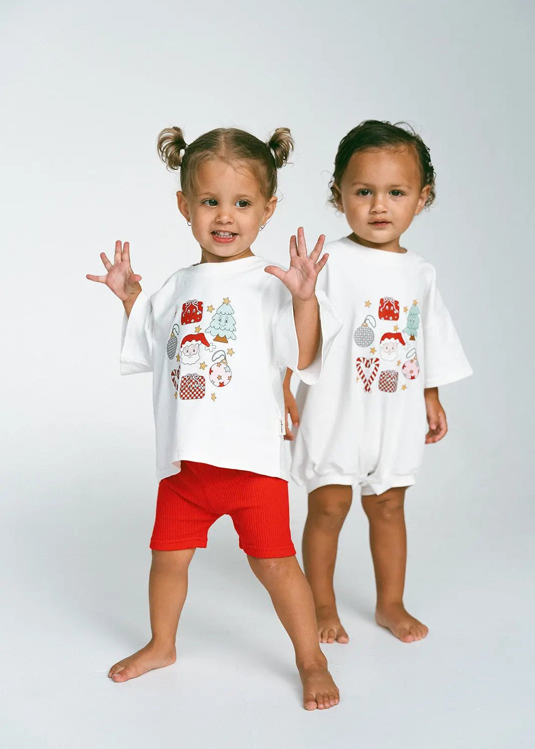 Merry & Bright - Red Bike Shorts - MYLA JANE