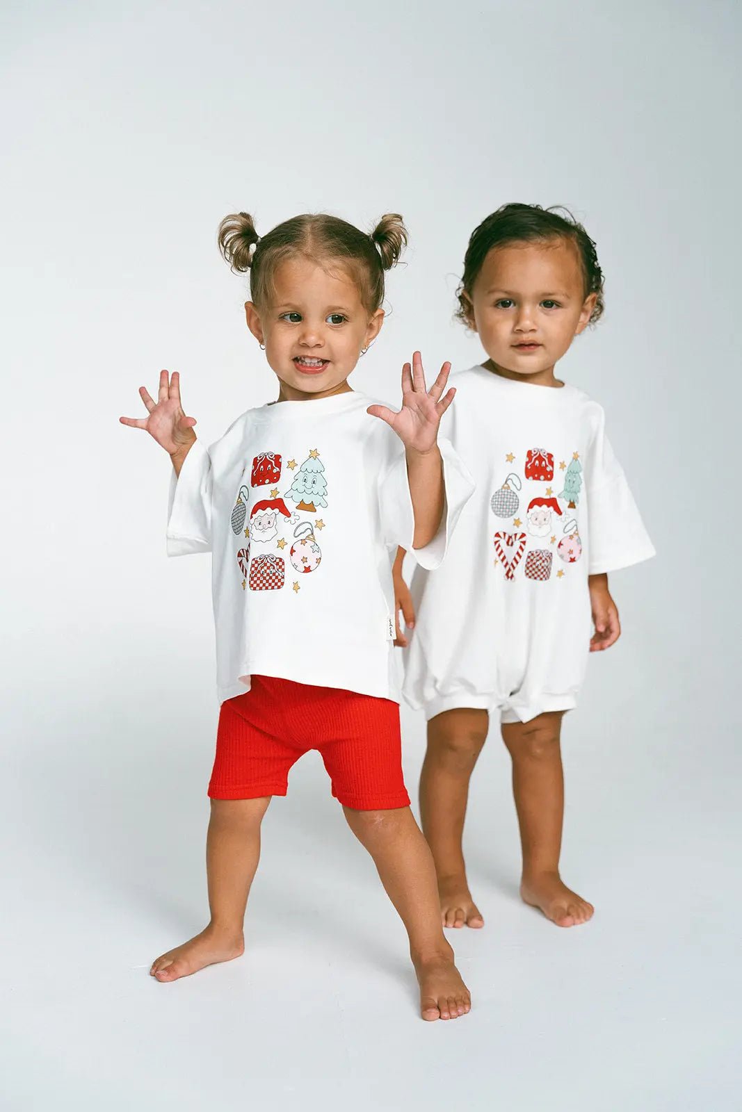 Merry & Bright - Red Bike Shorts - MYLA JANE