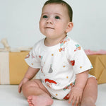 Merry & Bright - Baby Organic Cotton Romper - MYLA JANE