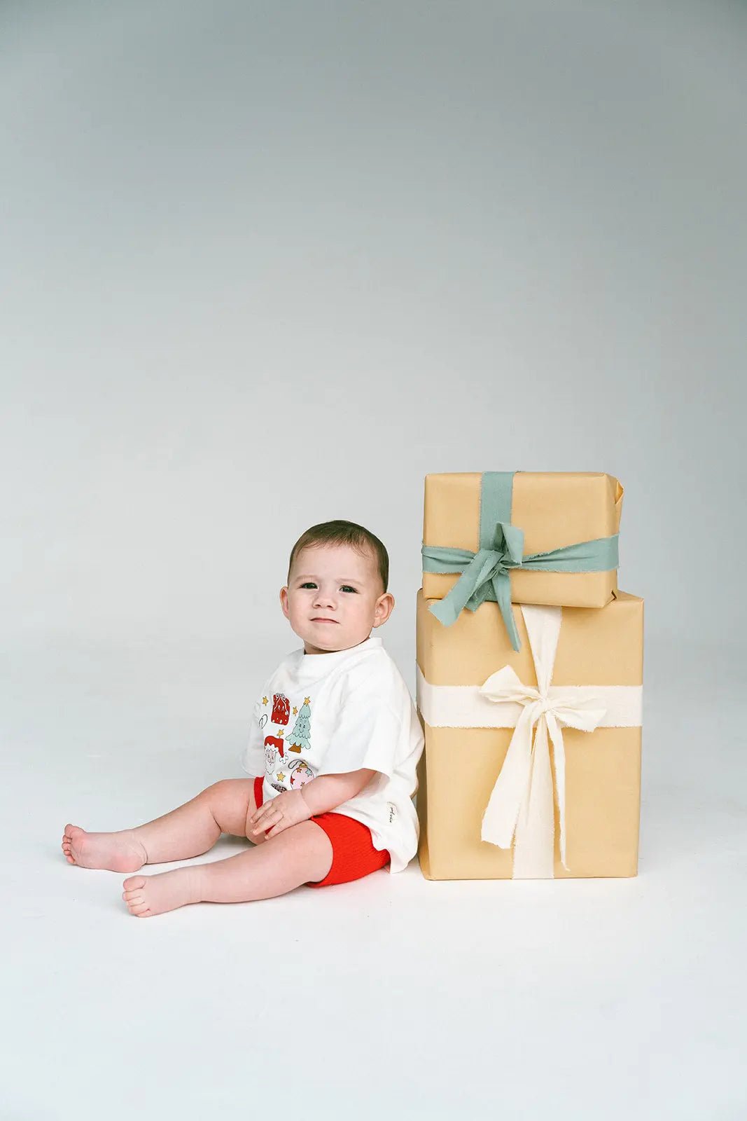 Merry & Bright - Red Bike Shorts - MYLA JANE