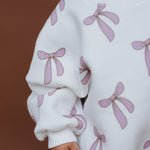 Lilac Bow Romper - MYLA JANE