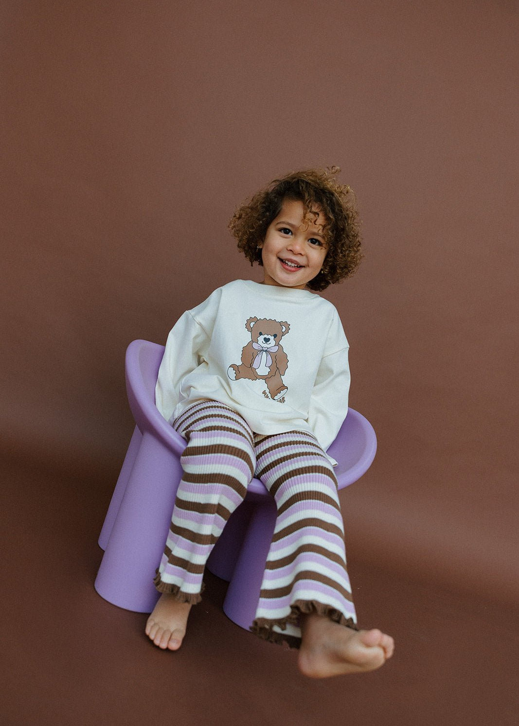 Myla Bear Longsleeve - Cream - MYLA JANE