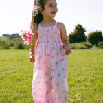Garden Party Linen Jumpsuit - Pink - MYLA JANE