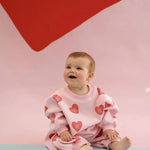 Homebody Heart Romper - Pink - MYLA JANE