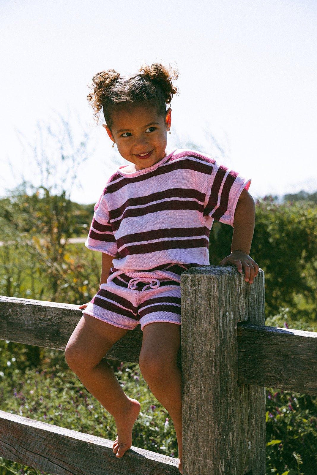 Strawberry/Mulberry Knit Set - MYLA JANE