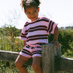 Strawberry/Mulberry Knit Set - MYLA JANE