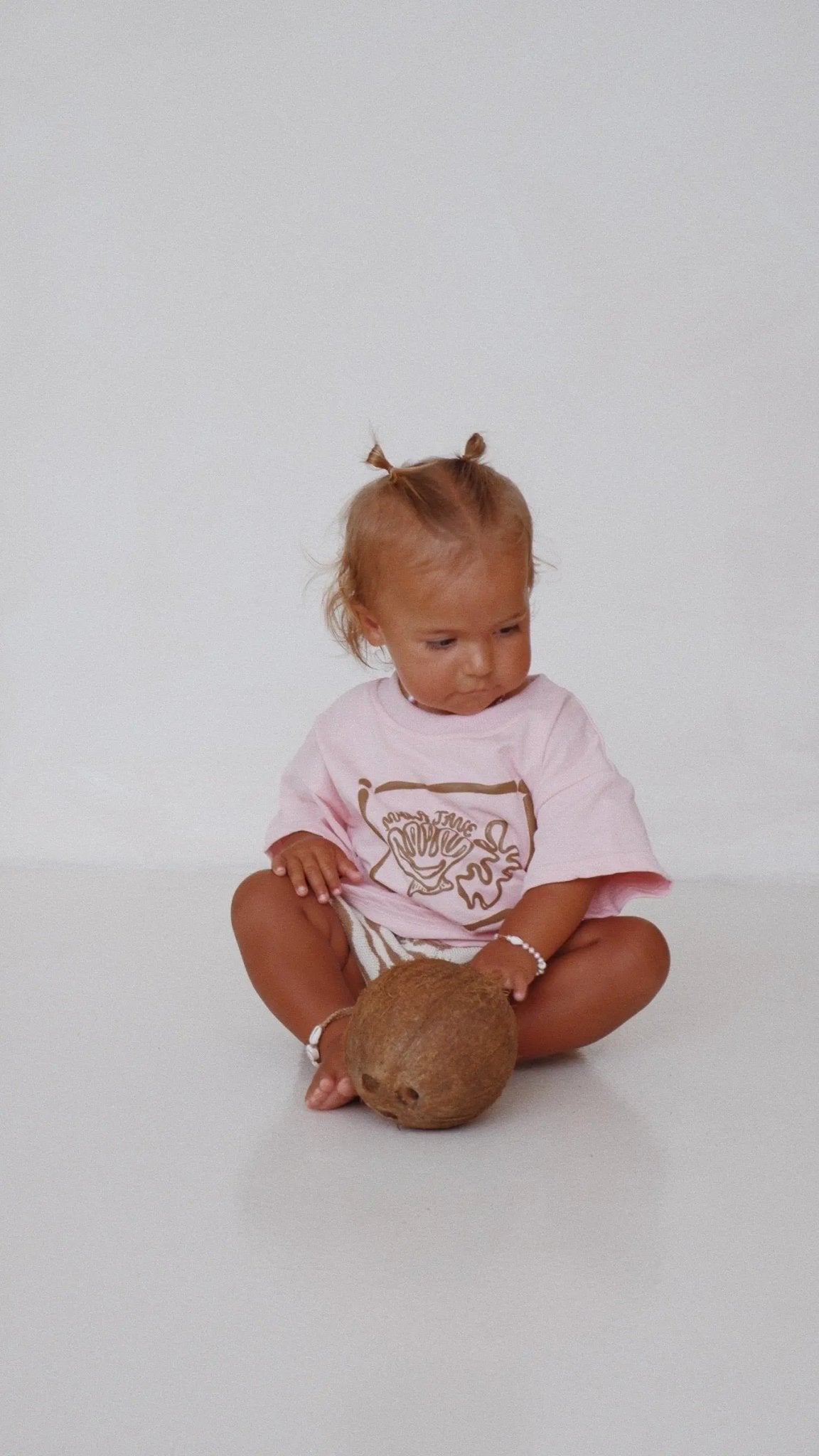 Seashell T-Shirt - Pink/Chocolate - MYLA JANE