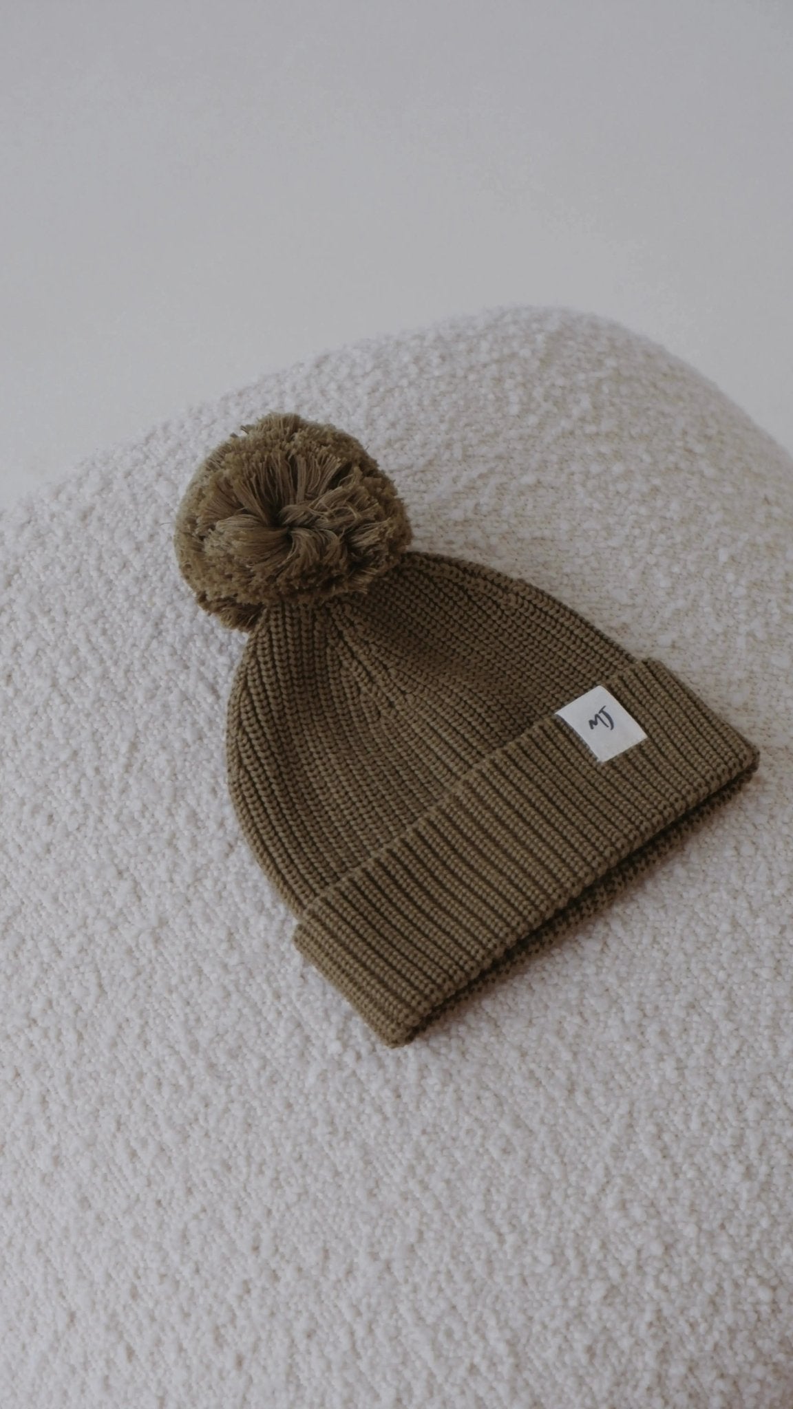 Paradiso Pom Pom Beanie - Olive - MYLA JANE