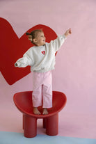 Homebody Heart Jumper - Grey Marl MYLA JANE