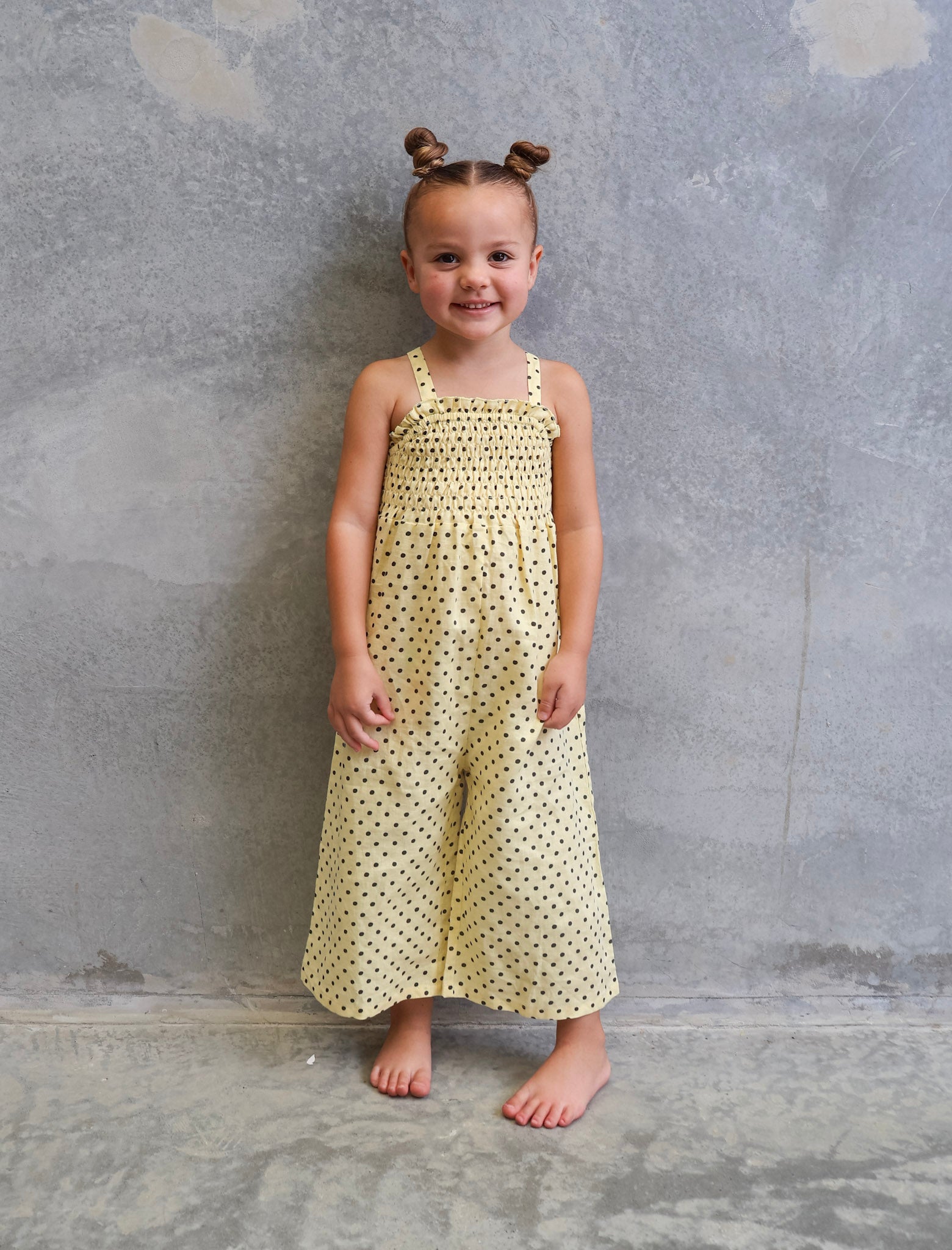 Lottie Jumpsuit - Lemon - MYLA JANE