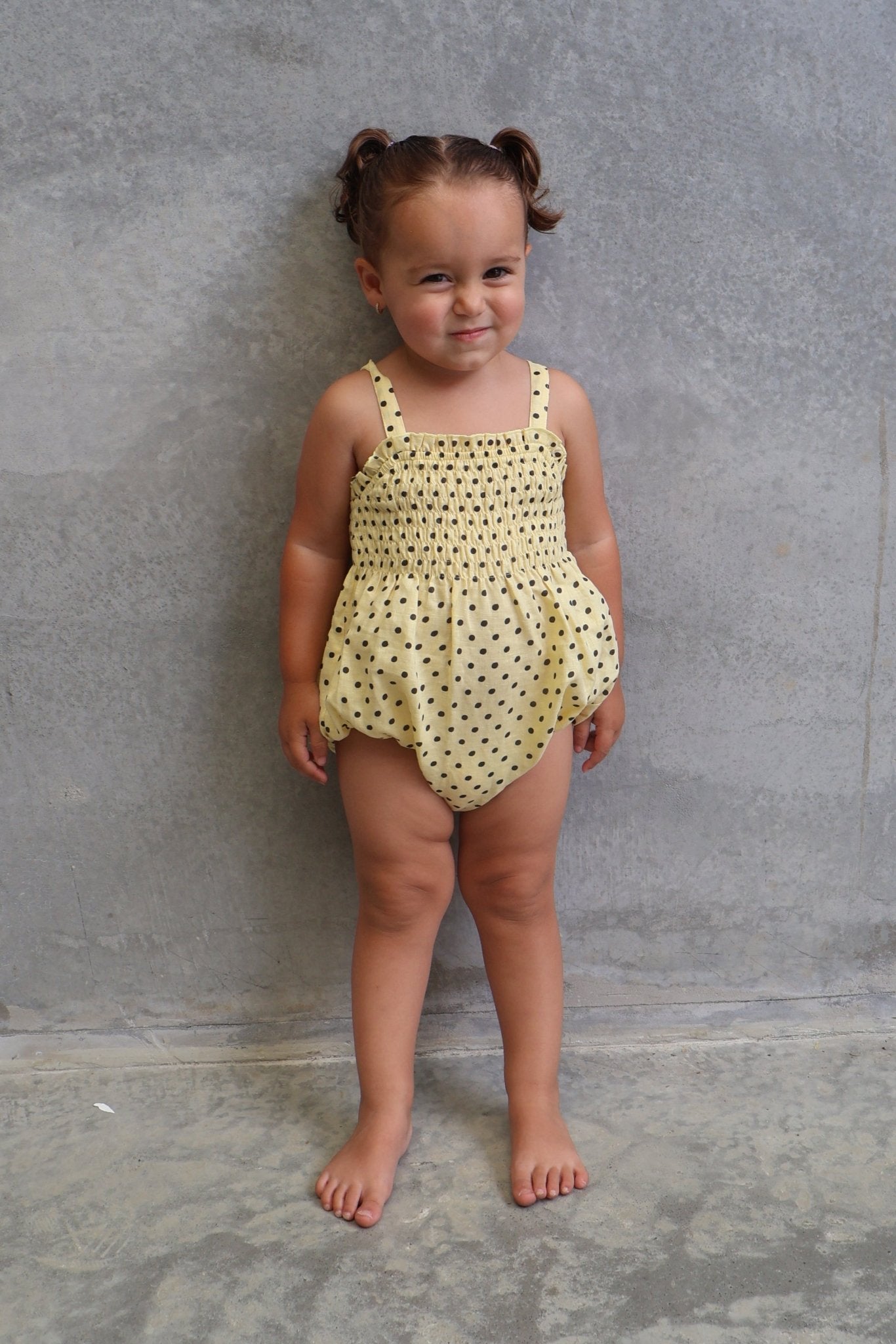 Lottie Romper - Lemon - MYLA JANE