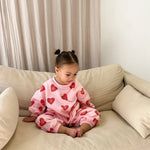 Homebody Heart Romper - Pink - MYLA JANE