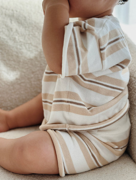 La Fruta Knit Set - Sand/Chocolate