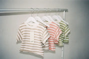 Stripe Knit Shorts - Peach MYLA JANE