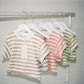 Stripe Knit Shorts - Peach
